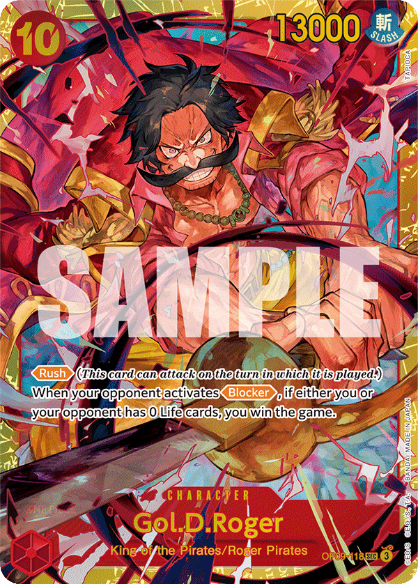 Gol.D.Roger OP09-118 One Piece card