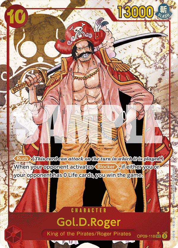 Gol.D.Roger (Alternate Art) OP09-118 One Piece card