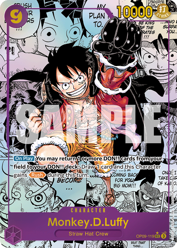 Monkey.D.Luffy (119) (Manga) OP09-119 One Piece card