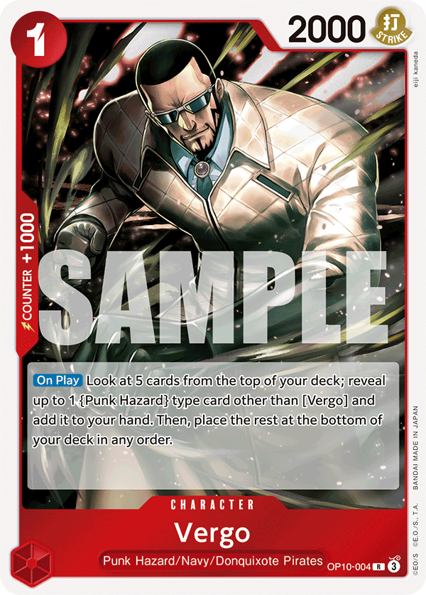 Vergo OP10-004 One Piece card