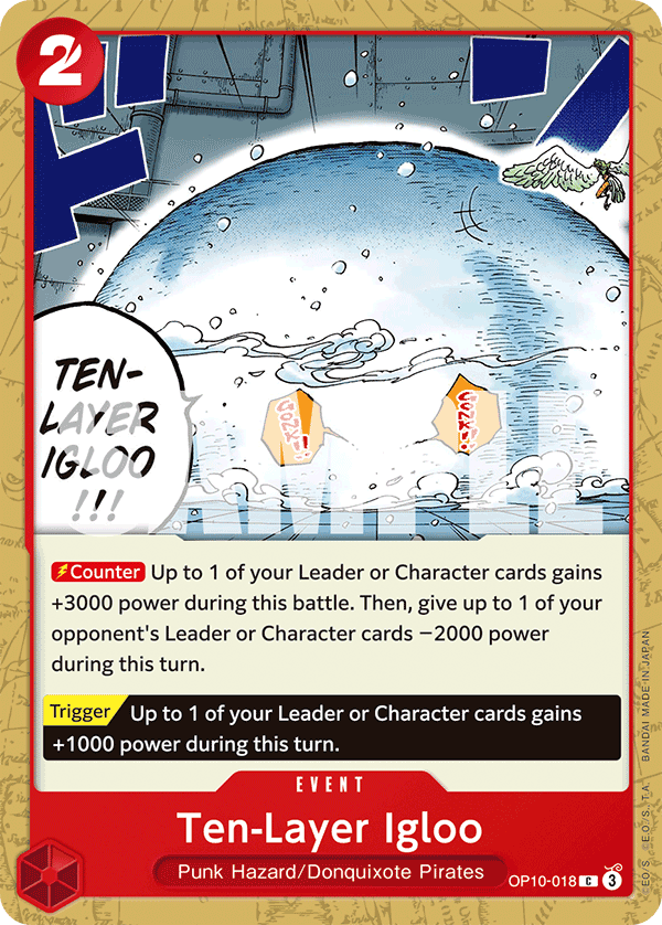 Ten-Layer Igloo (Pirate Foil) OP10-018 One Piece card