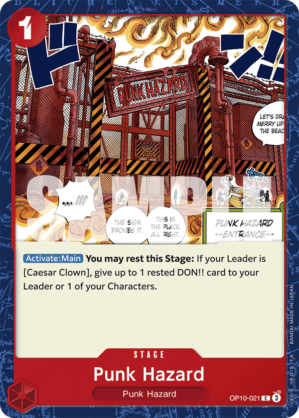 Punk Hazard OP10-021 One Piece card