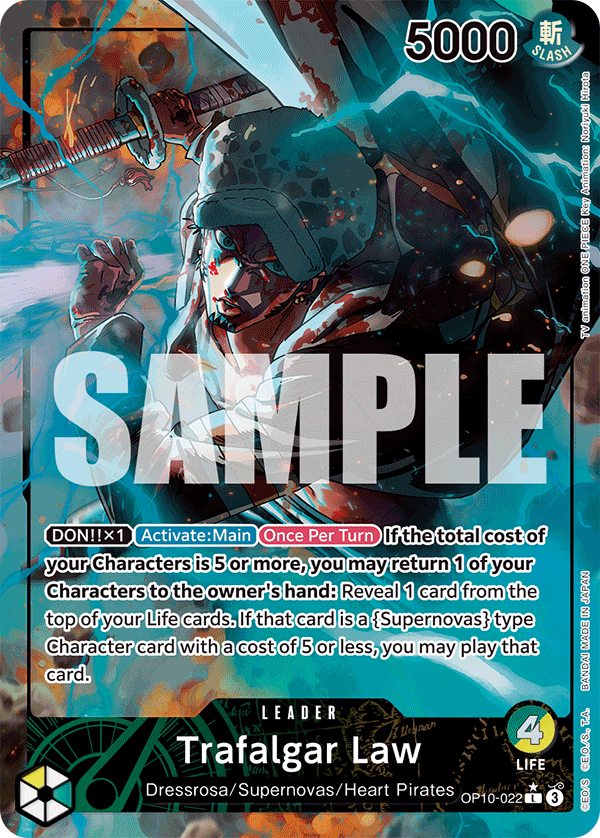 Trafalgar Law (022) (Parallel) OP10-022 One Piece card