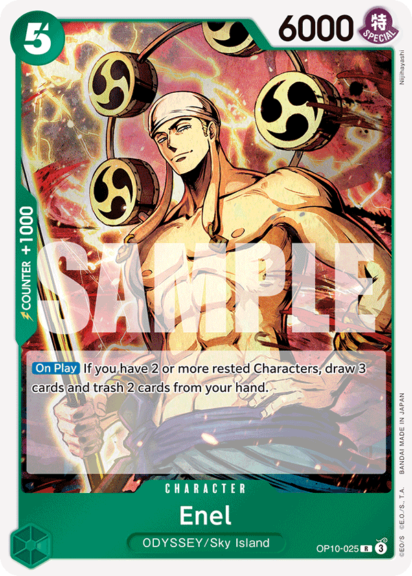 Enel OP10-025 One Piece card
