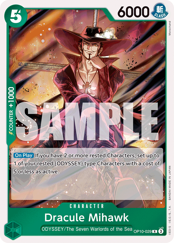 Dracule Mihawk OP10-029 One Piece card