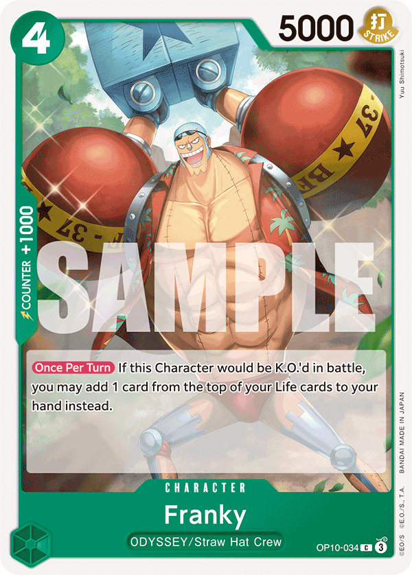 Franky (034) OP10-034 One Piece card