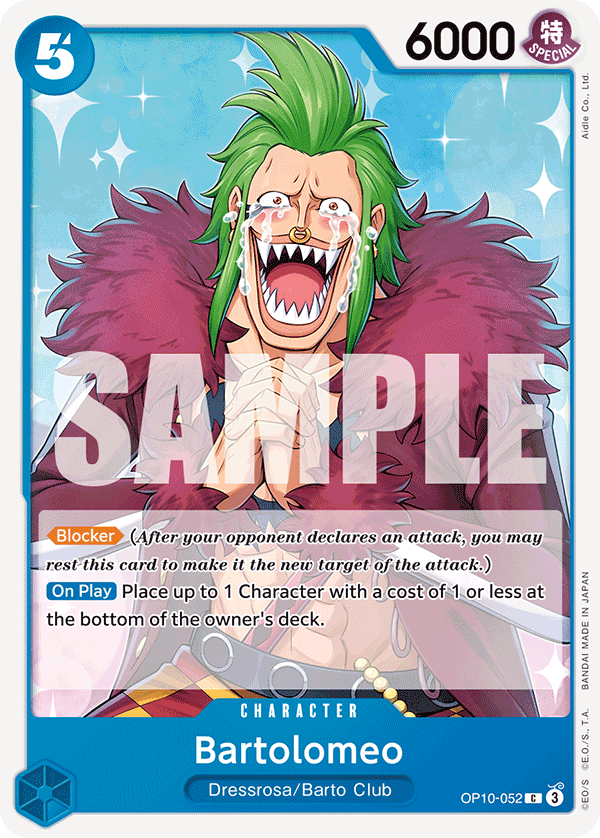 Bartolomeo OP10-052 One Piece card
