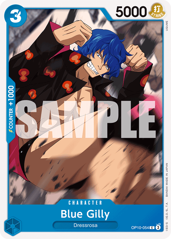 Blue Gilly OP10-054 One Piece card