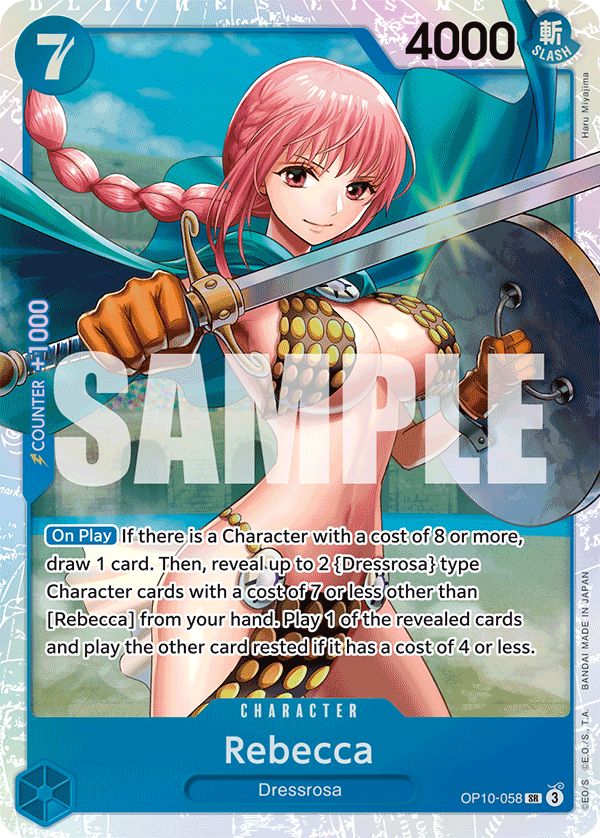 Rebecca OP10-058 One Piece card