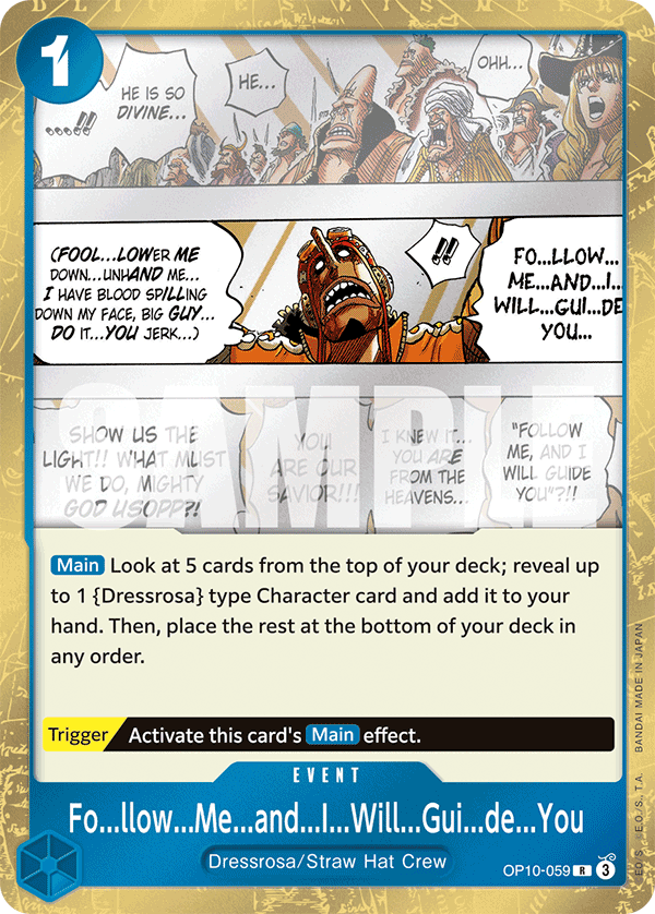 Fo...llow...Me...and...I...Will...Gui...de...You OP10-059 One Piece card