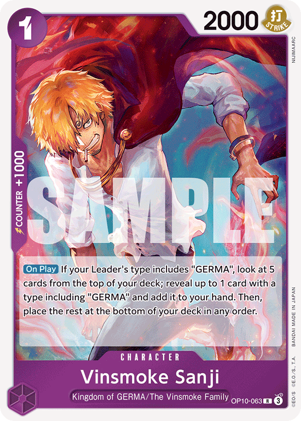 Vinsmoke Sanji OP10-063 One Piece card