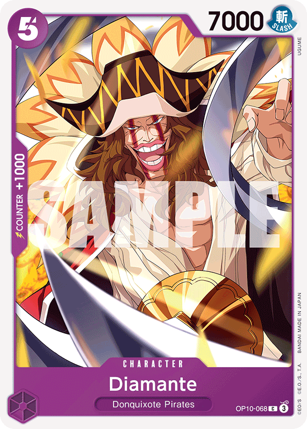 Diamante OP10-068 One Piece card