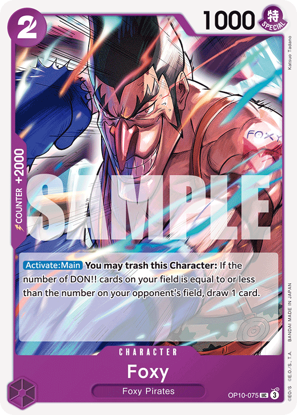 Foxy OP10-075 One Piece card