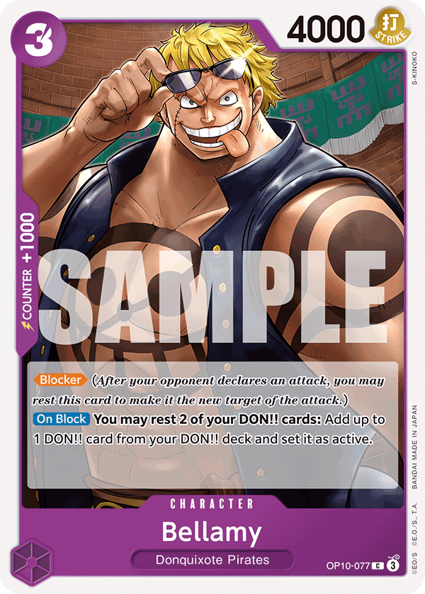 Bellamy OP10-077 One Piece card