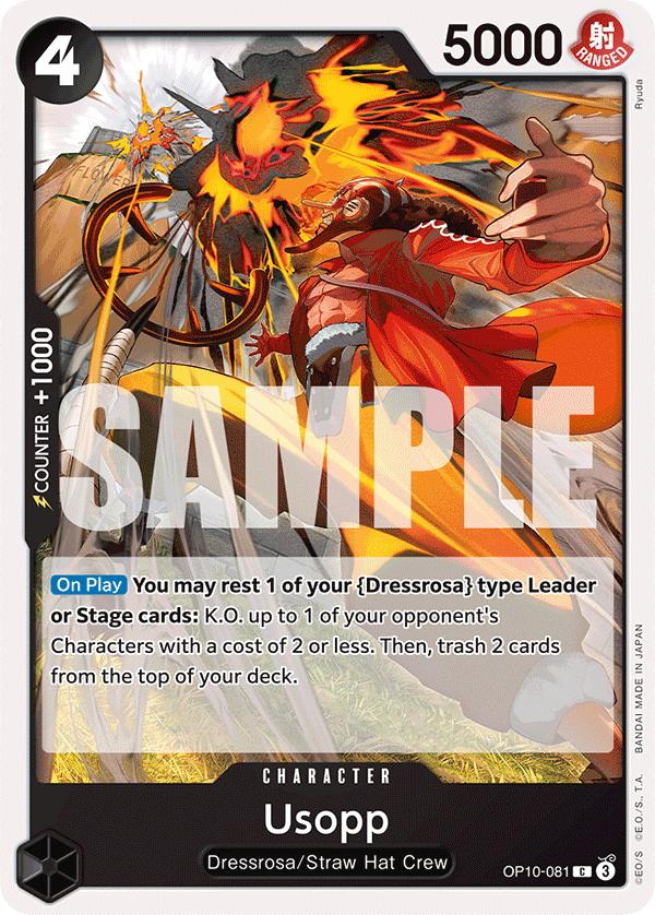 Usopp (081) OP10-081 One Piece card