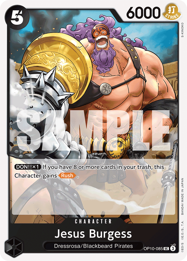 Jesus Burgess OP10-085 One Piece card
