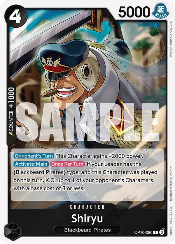 Shiryu OP10-086 One Piece card