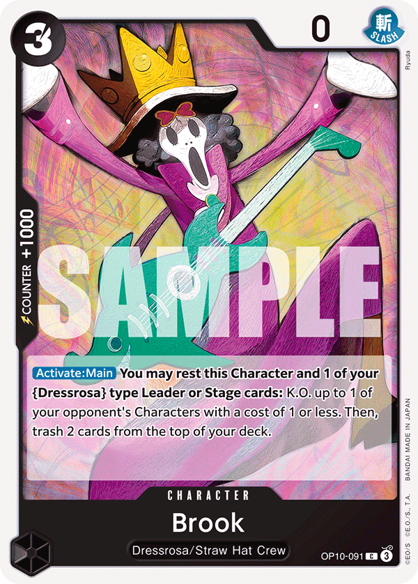 Brook (091) OP10-091 One Piece card