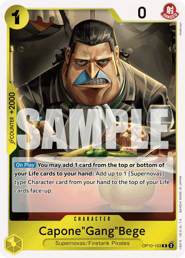 Capone"Gang"Bege OP10-103 One Piece card