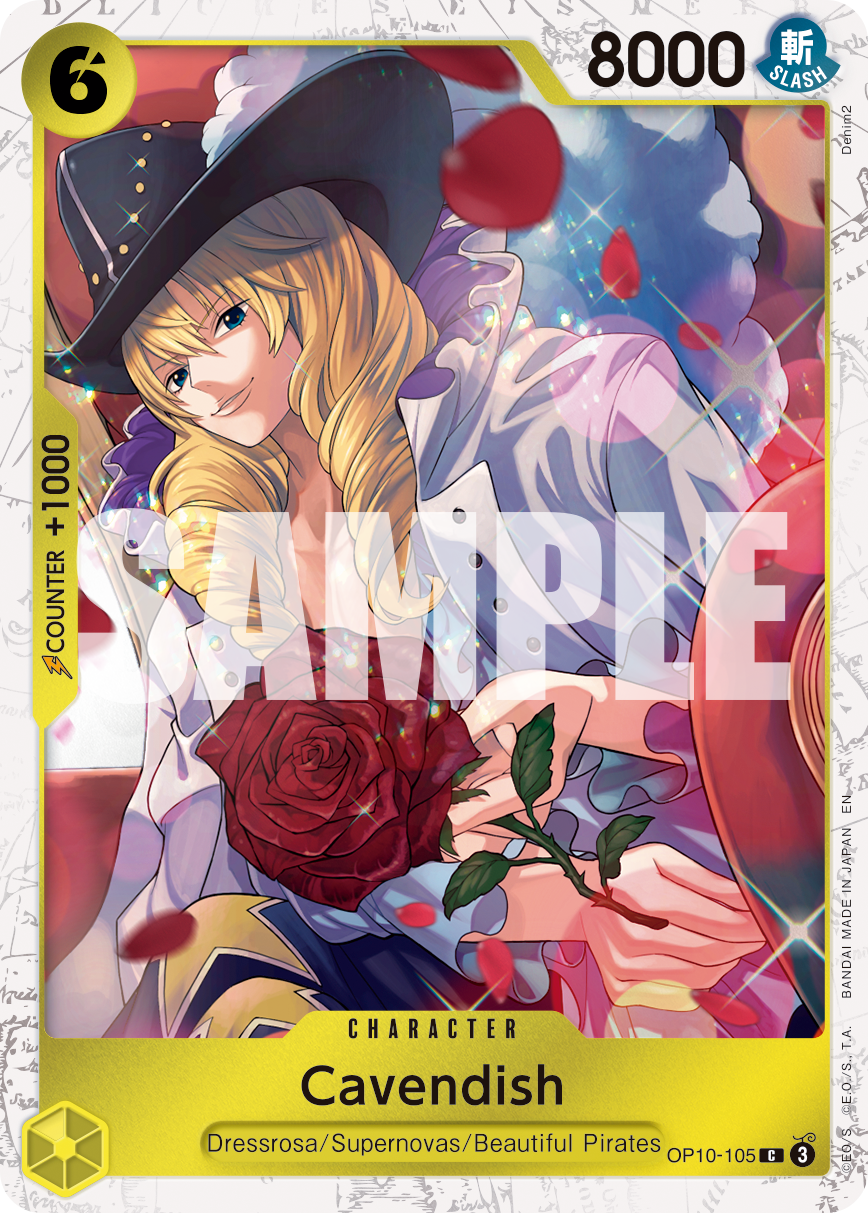 Cavendish - OP10-105 (Pirate Foil) OP10-105 One Piece card