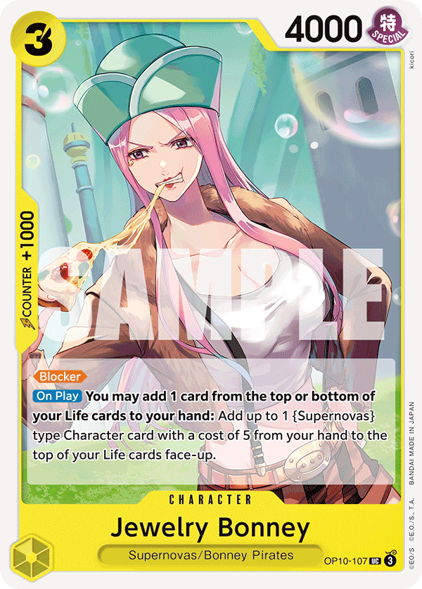 Jewelry Bonney OP10-107 One Piece card