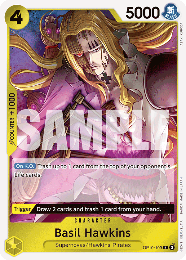 Basil Hawkins OP10-109 One Piece card