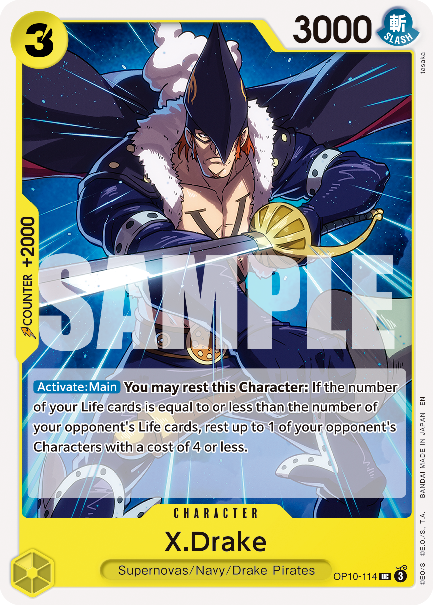 X.Drake (Reprint) OP10-114 One Piece card