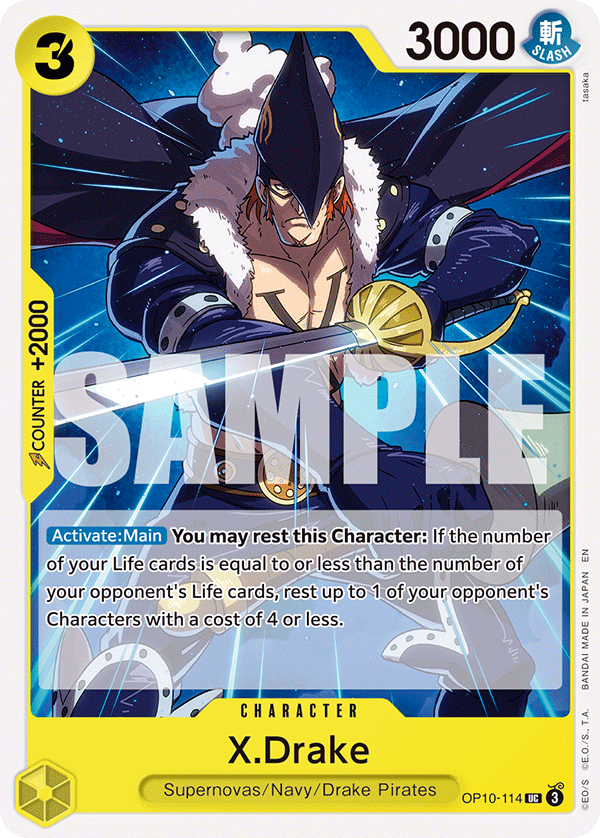 X.Drake OP10-114 One Piece card