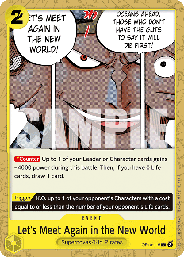 Let's Meet Again in the New World OP10-115 One Piece card