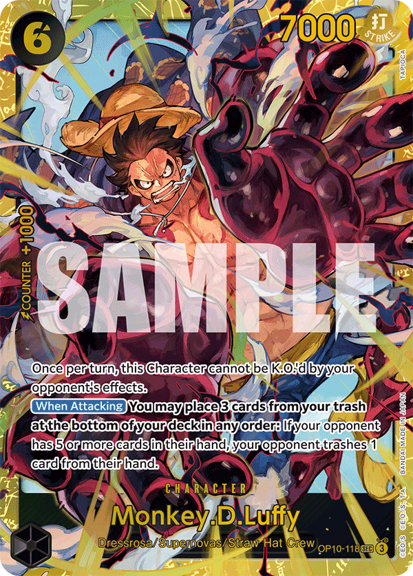 Monkey.D.Luffy (118) OP10-118 One Piece card