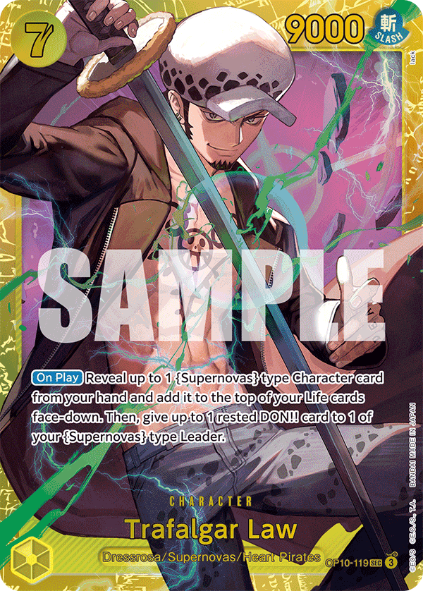 Trafalgar Law (119) OP10-119 One Piece card