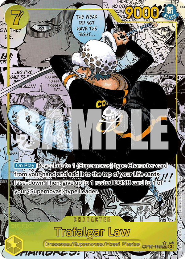 Trafalgar Law (119) (Manga) OP10-119 One Piece card