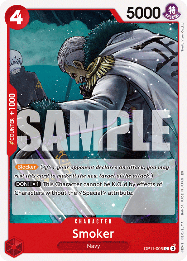 Smoker OP11-005 One Piece card