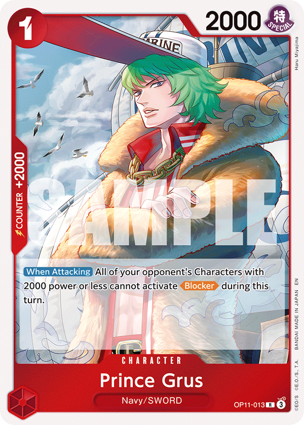 Prince Grus OP11-013 One Piece card