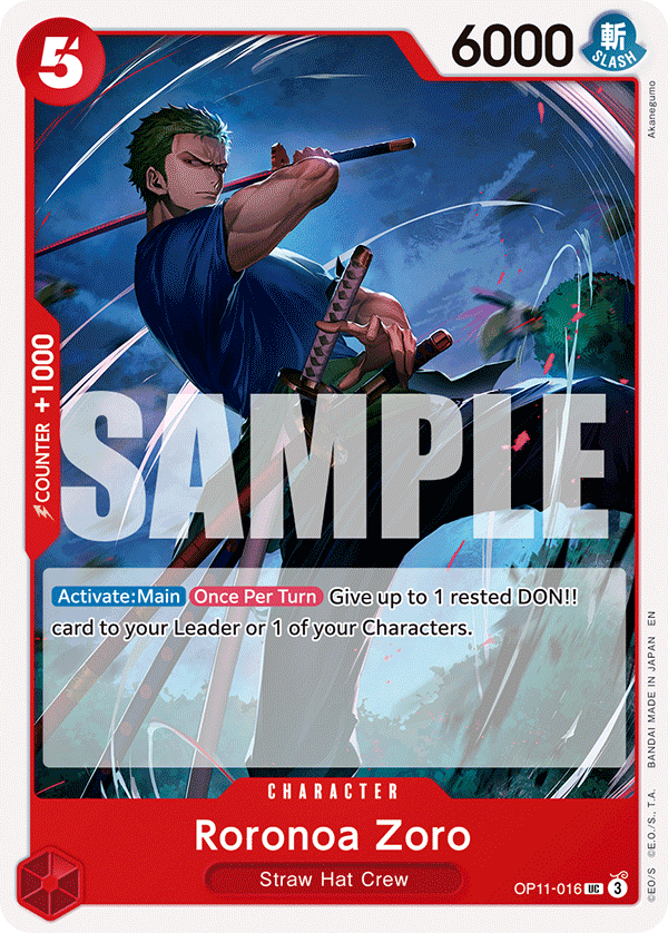 Roronoa Zoro OP11-016 One Piece card