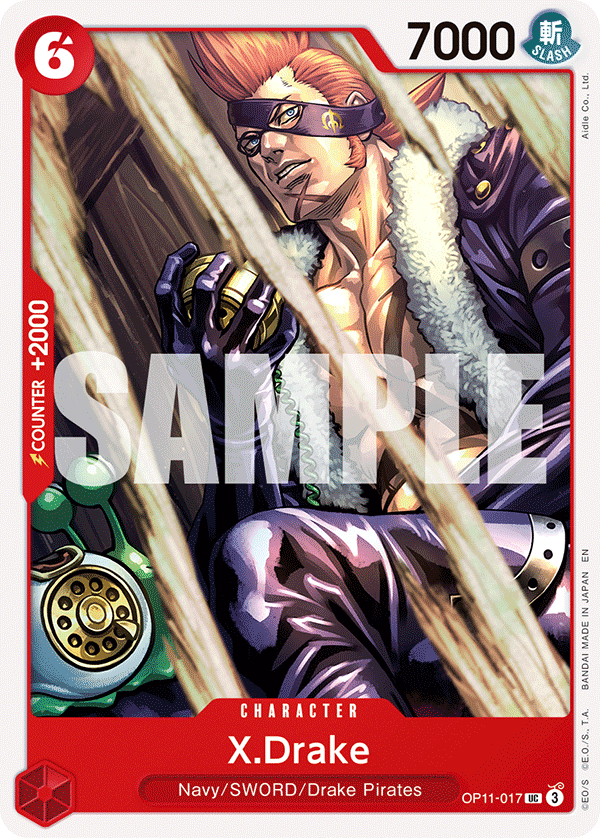 X.Drake OP11-017 One Piece card