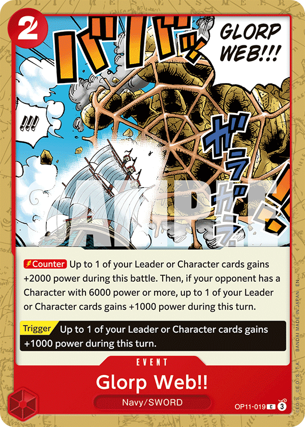 Glorp Web!! OP11-019 One Piece card