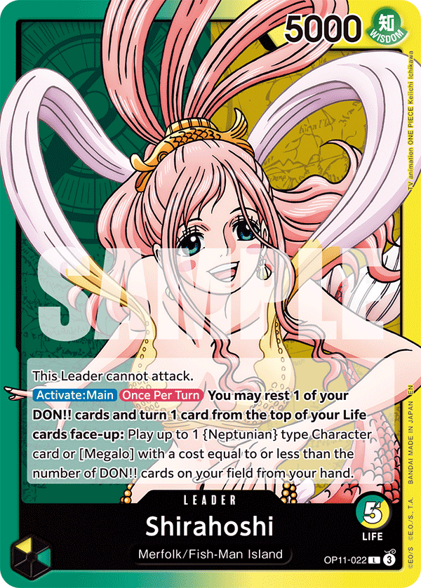 Shirahoshi (022) OP11-022 One Piece card