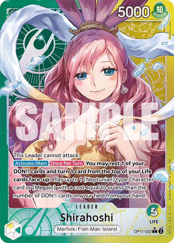 Shirahoshi (022) (Alternate Art) OP11-022 One Piece card