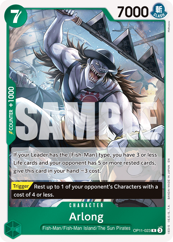 Arlong OP11-023 One Piece card