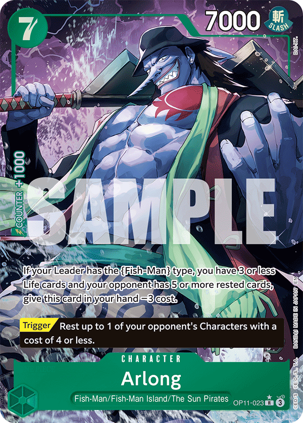 Arlong (Alternate Art) OP11-023 One Piece card