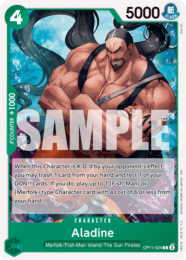 Aladine OP11-024 One Piece card