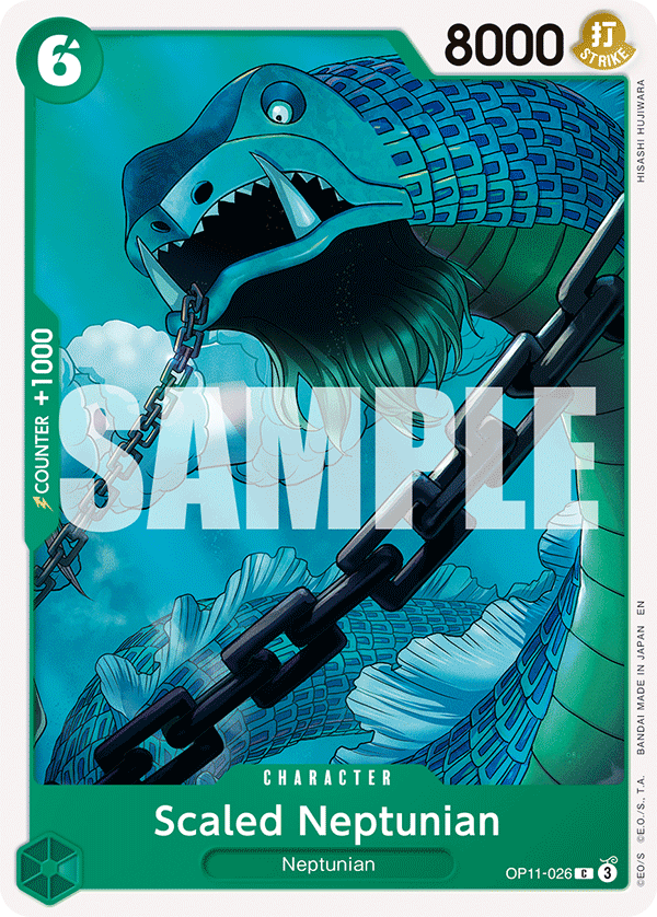 Scaled Neptunian OP11-026 One Piece card