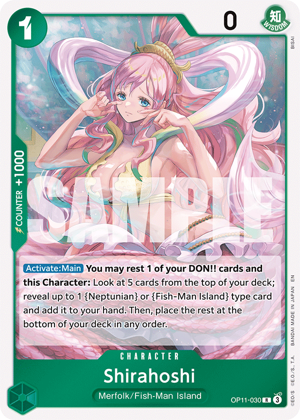 Shirahoshi (030) OP11-030 One Piece card