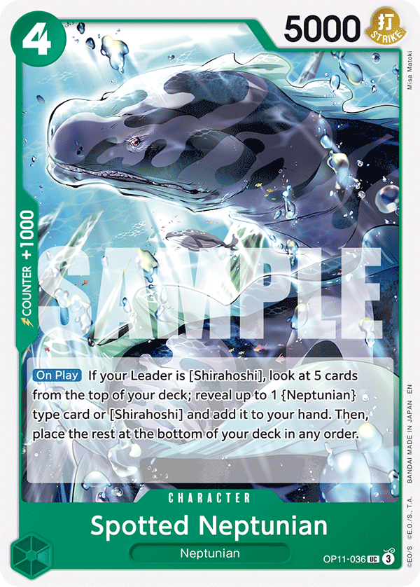 Spotted Neptunian OP11-036 One Piece card