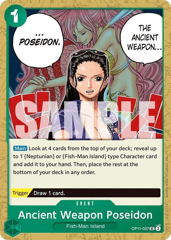 Ancient Weapon Poseidon OP11-037 One Piece card