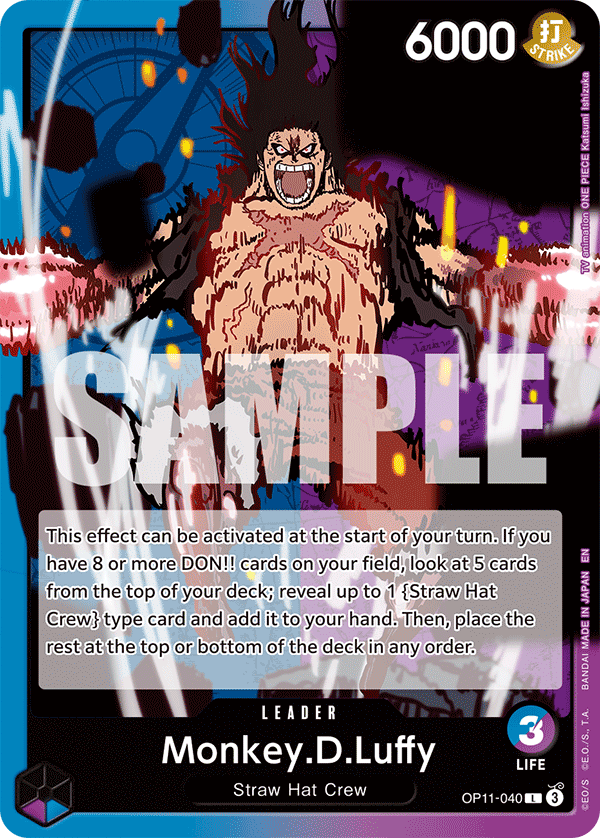 Monkey.D.Luffy (040) OP11-040 One Piece card