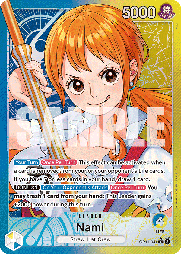 Nami (041) (Alternate Art) OP11-041 One Piece card