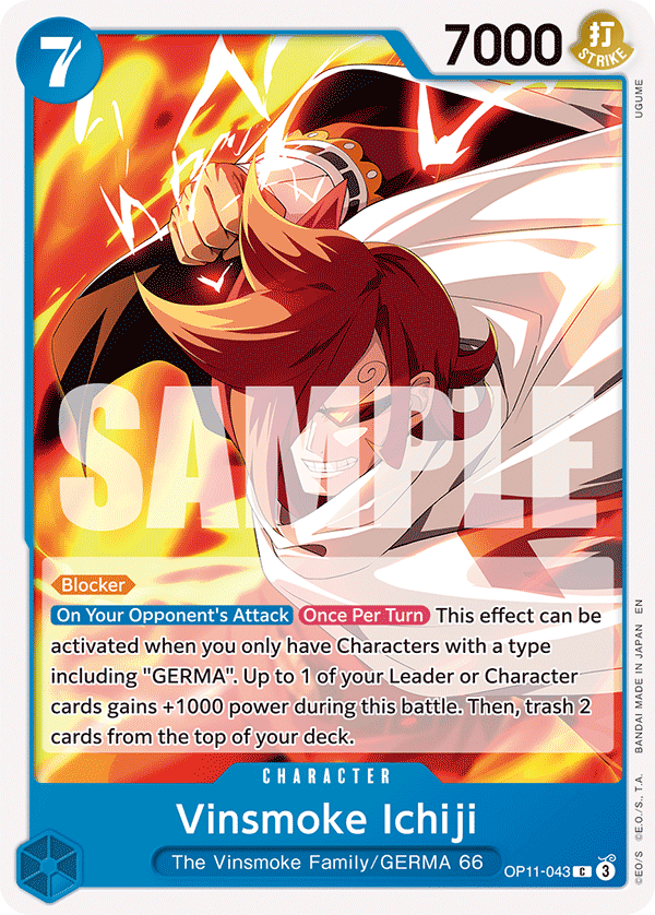 Vinsmoke Ichiji OP11-043 One Piece card