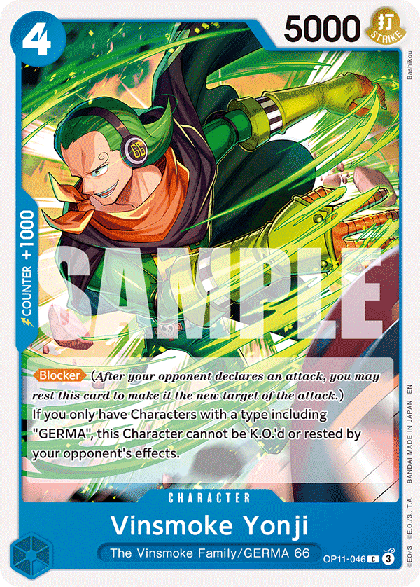 Vinsmoke Yonji OP11-046 One Piece card